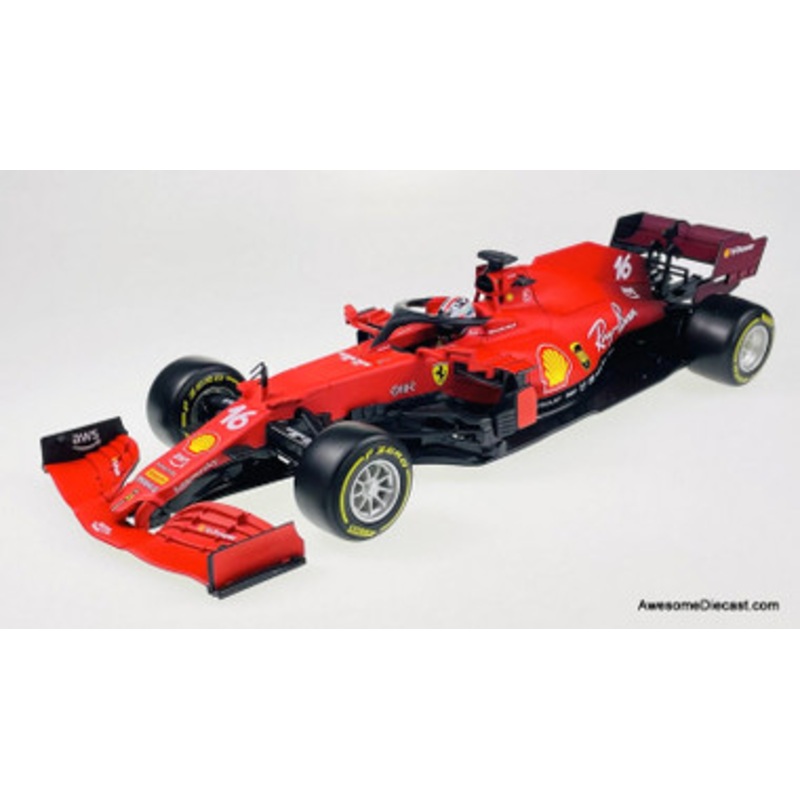 Burago 1:18 2021 Ferrari SF21 Formula 1 #16: Charles Leclerc