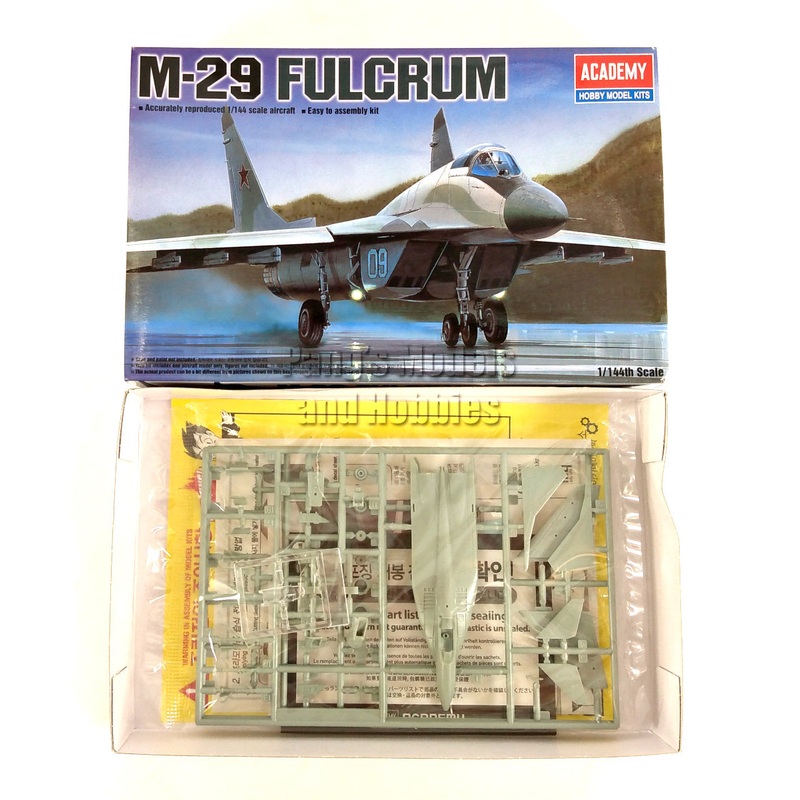 Mikoyan-Gurevich Mig-29 Fulcrum Soviet/Russian Air Force 1/144 Scale Plastic Model Kit (Assembly Required) by Academy