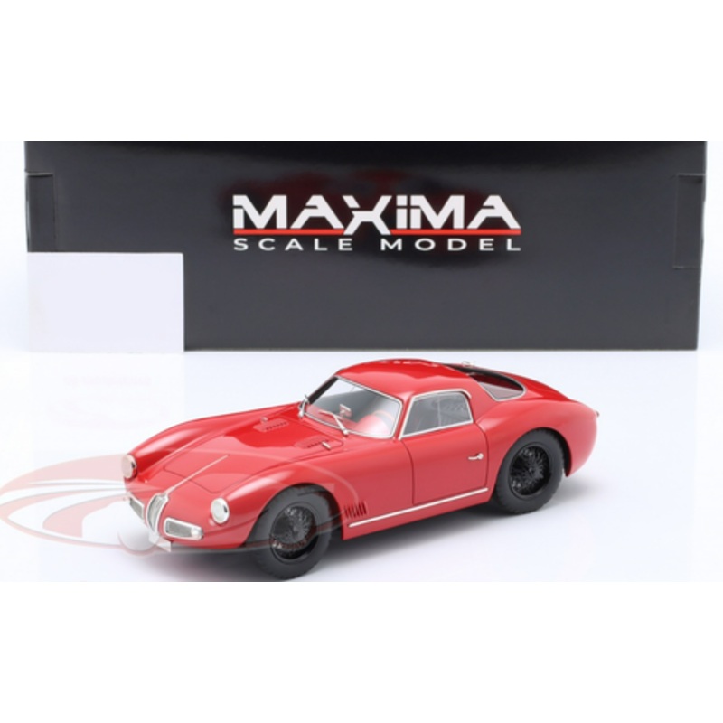 1/18 Maxima 1968 Alfa Romeo ATL Sport Coupe 2000 (Red with Black Wheels) Car Model