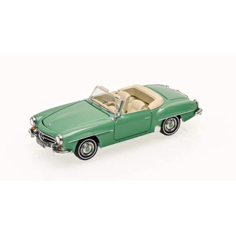 1/64 GFCC Mercedes-Benz 190SL Convertible (Green) Diecast Car Model
