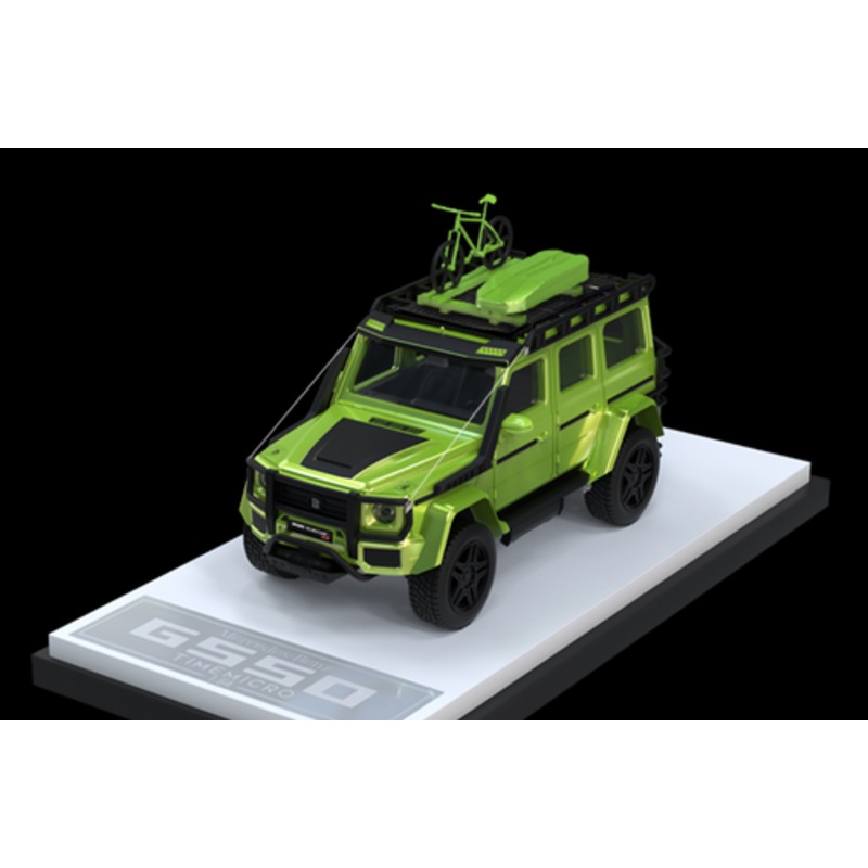 1/64 Time Micro Mercedes-Benz Mercedes Brabus G550 (Green) Deluxe Edition Car Model