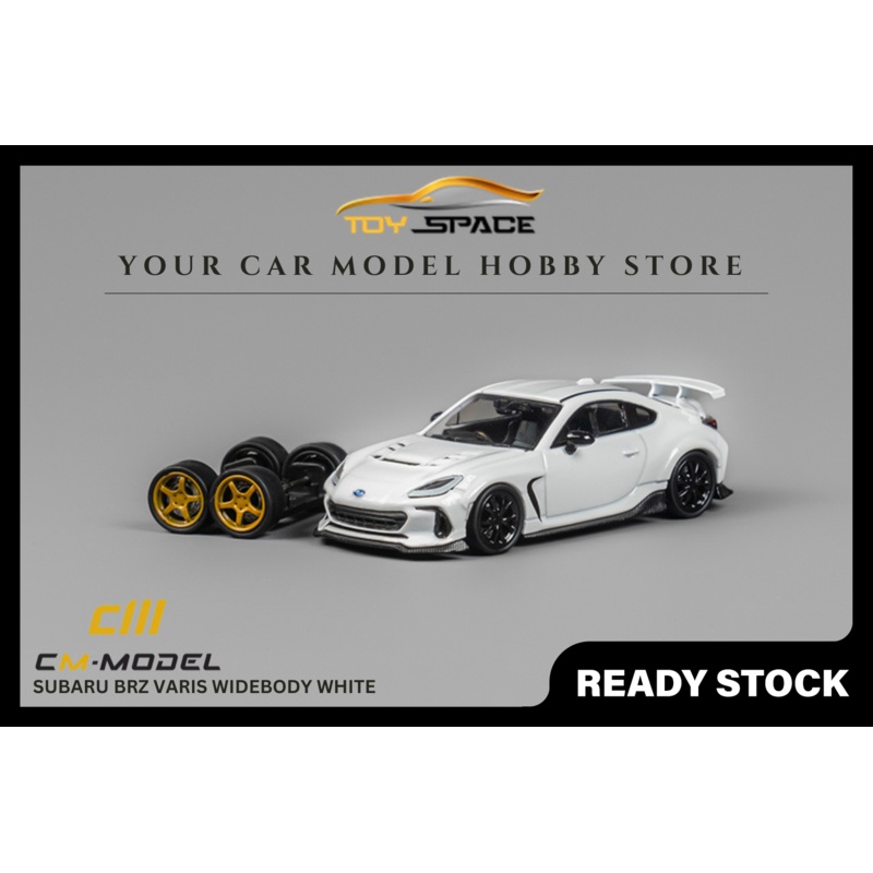 [CM MODEL] 1:64 Subaru BRZ Varis Widebody White