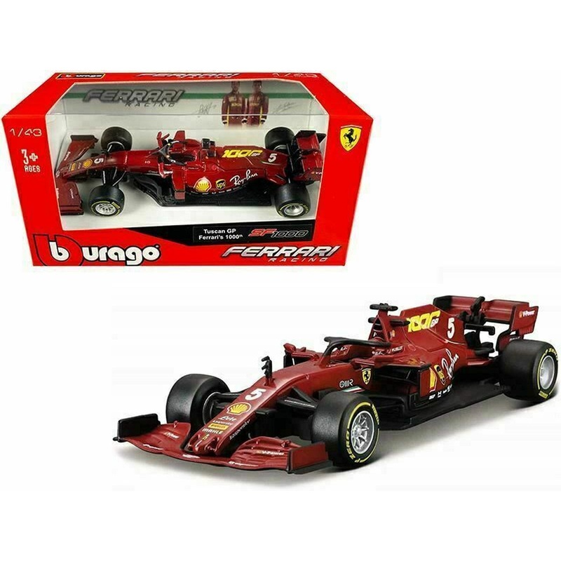 Ferrari Scuderia SF1000 Medium Tyres Sebastian Vettel (1000th Race Tuscan GP 2020) in Red