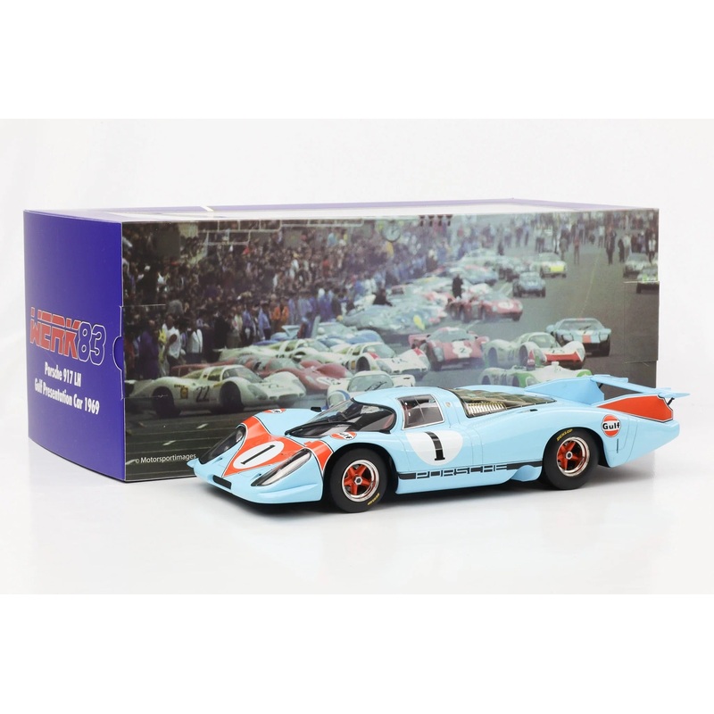 Werk83 Porsche 917 LH 4.5L #1 Team Gulf Press Version 24h LeMans 1969 1:18