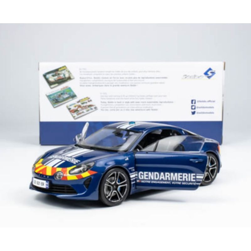 1/18 Solido 2022 Renault Alpine A110 Gendarmerie Diecast Car Model