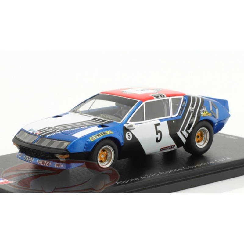 1/43 Spark 1974 Alpine-Renault A310 #5 Ronde Cevenole Jean-Pierre Nicolas Car Model