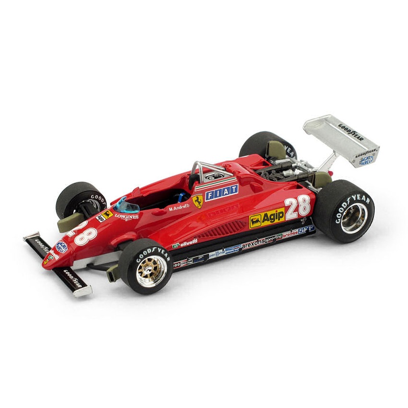 FERRARI 126 C2 M.ANDRETTI 1982 N.28 3rd ITALY GP 1:43 UPD