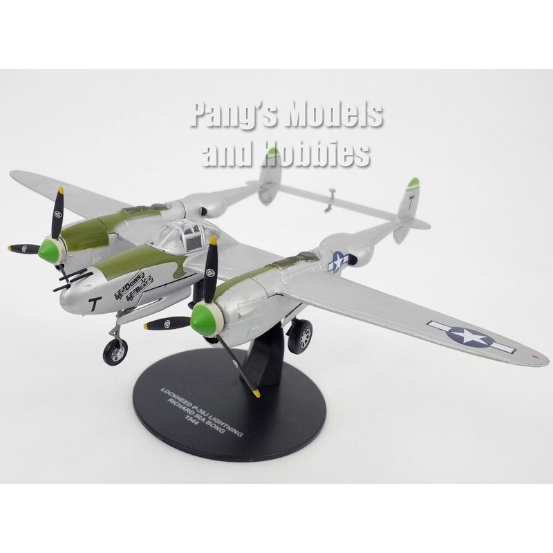 Lockheed P-38 P-38J Lightning "Down Beat" Richard Bong - USAAC - 1/72 Scale Diecast Metal Model by Atlas