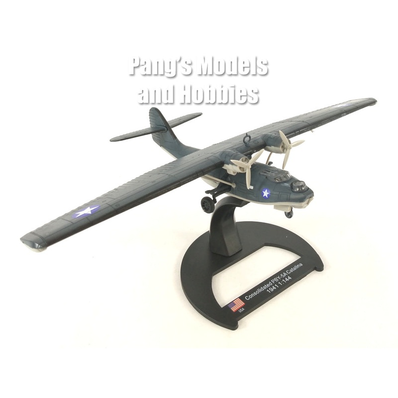 PBY Catalina Flying Boat Guadalcanal, US NAVY 1/144 Scale Diecast Metal Model by Luppa
