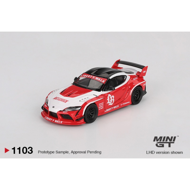 [Preorder] MINIGT 1:64 LB WORKS Toyota GR Supra Red/White MGT01103-BL