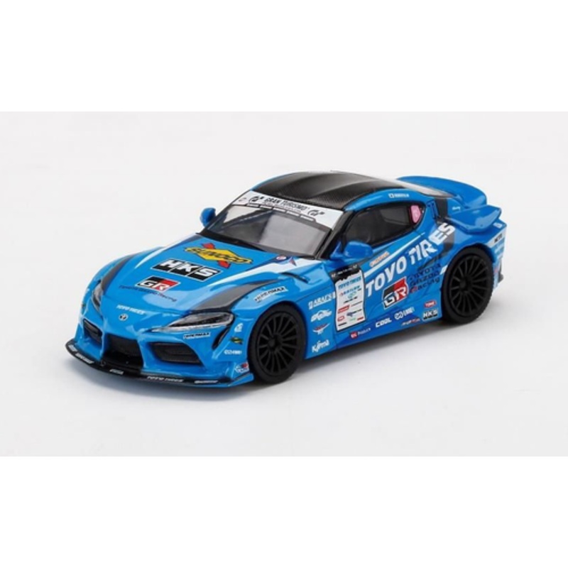 Toyota GR Supra HKS RHD (Right Hand Drive) #77 "Fat Five Racing" D1 Grand Prix (2020) Japan Exclusive 1/64 Diecast Model Car by True Scale Miniatures