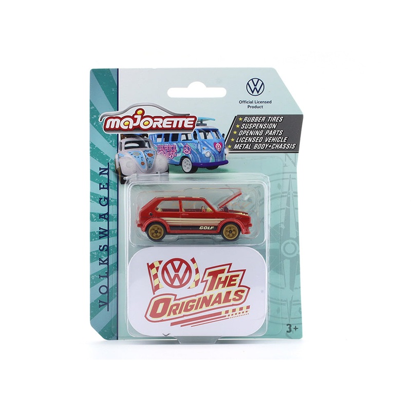 Volkswagen Golf red The Originals 1:64 Majorette scale model car