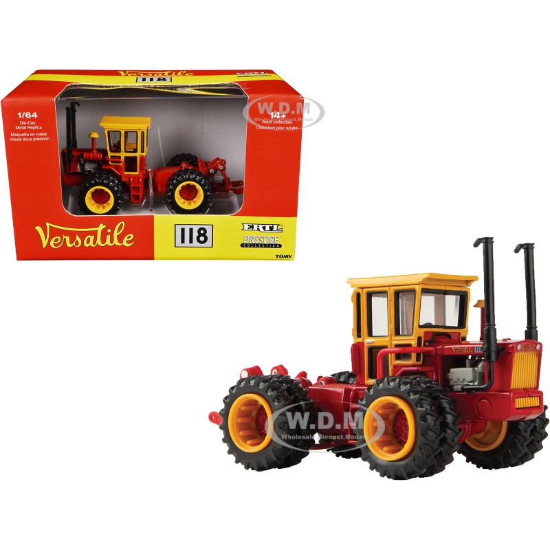 Versatile 118 Tractor Red with Yellow Cabin "Prestige Collection" 1/64 Diecast Model by ERTL TOMY