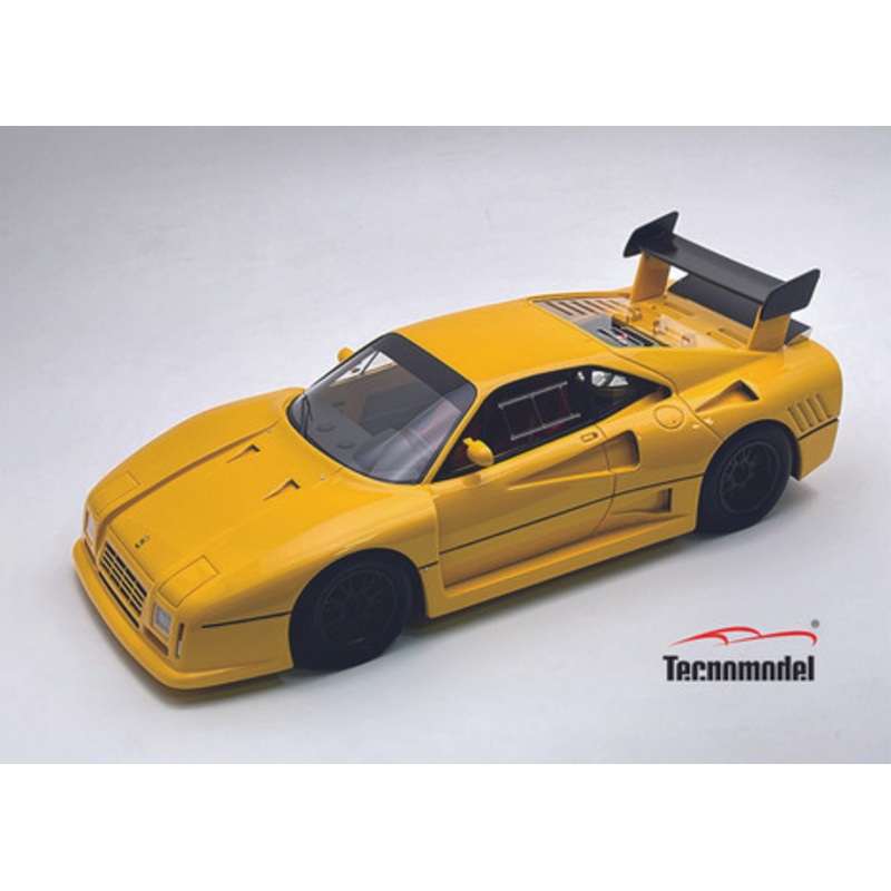 1/18 Tecnomodel Ferrari 288 GTO Evoluzione 1985 Modena Yellow With Black Wheels Limited Edition Car Model