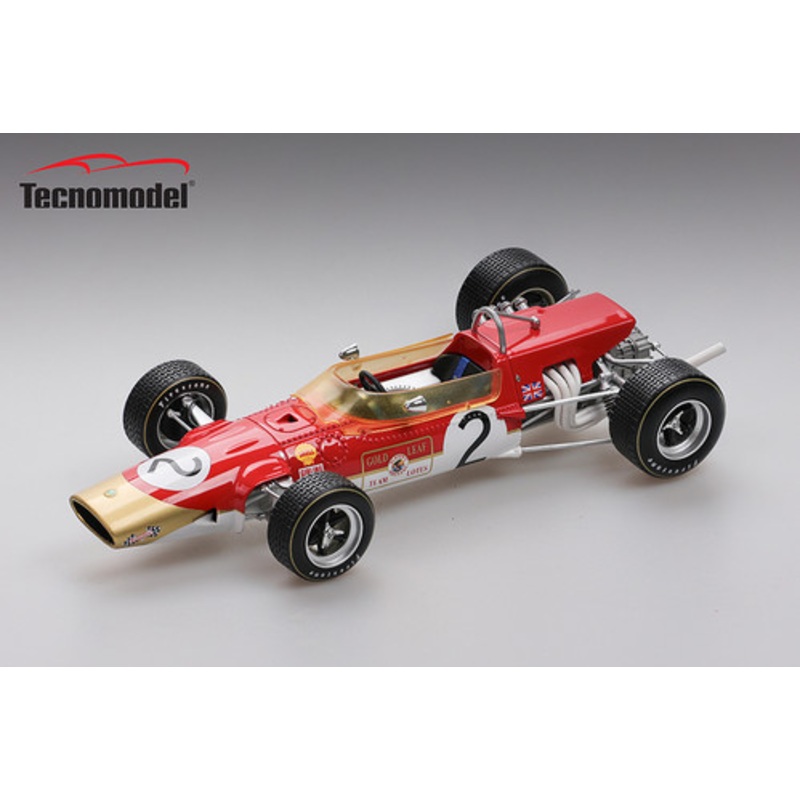 1/18 Tecnomodel Lotus 48 1968 Hockenheim F2 DNF Car #2 Graham Hill Resin Car Model