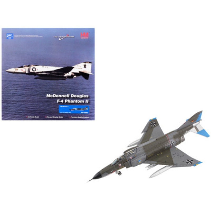 McDonnell Douglas F-4F Phantom II Fighter-Bomber Aircraft "Jagdgeschwader 74 (JG 74) Molders" (1982) German Luftwaffe "Air Power Series" 1/72 Diecast Model by Hobby Master