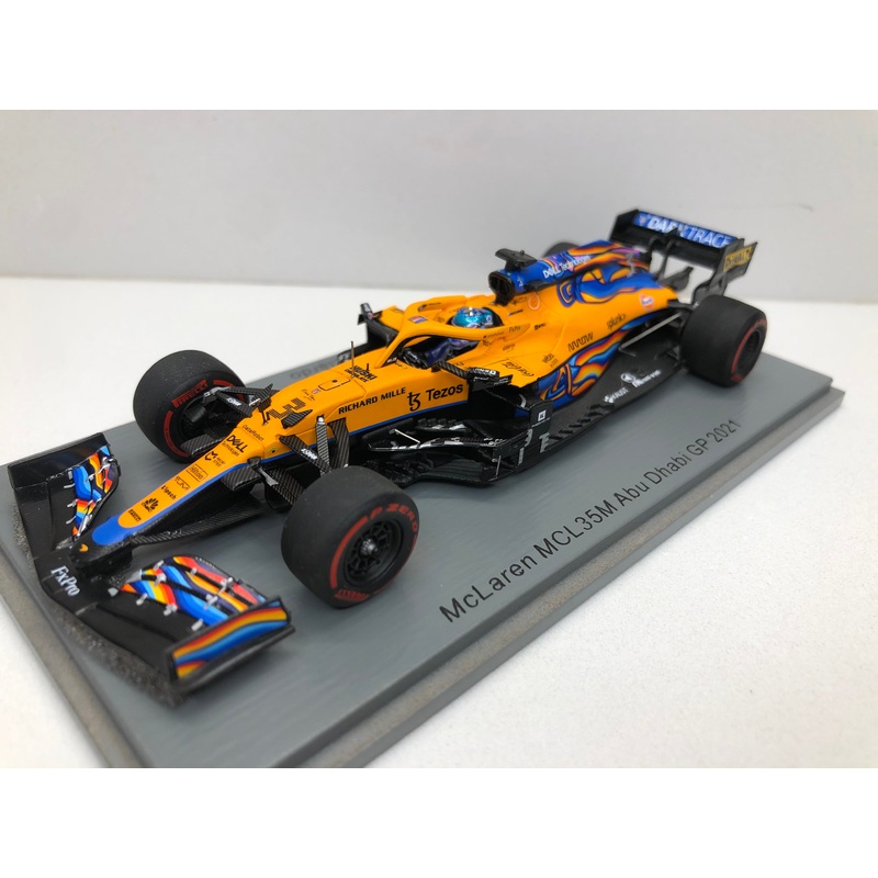 McLaren F1 MCL35L Mercedes 1:43 - Daniel Ricciardo Abu Dhabi GP 2021 - Spark