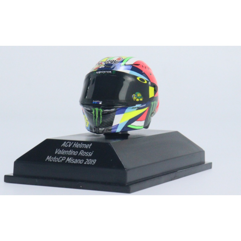 1/8 MINICHAMPS AGV HELMET VALENTINO ROSSI MOTOGP MISANO 2019