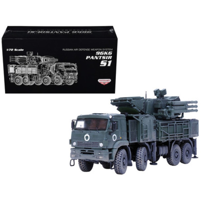 Pantsir S1 96K6 Self-Propelled Air Defense Weapon System "Ukraine War" Russian Army "Armor Premium" Series 1/72 Diecast Model by Panzerkampf