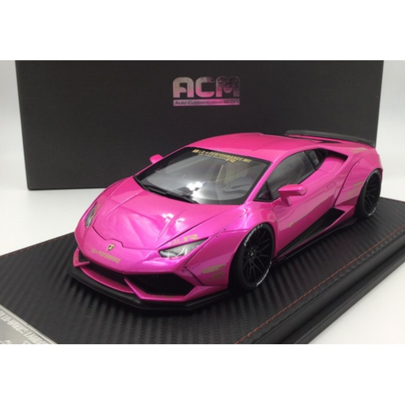 1/18 ACM Lamborghini Huracan LB-WORKS (Metallic Pink) Car Model