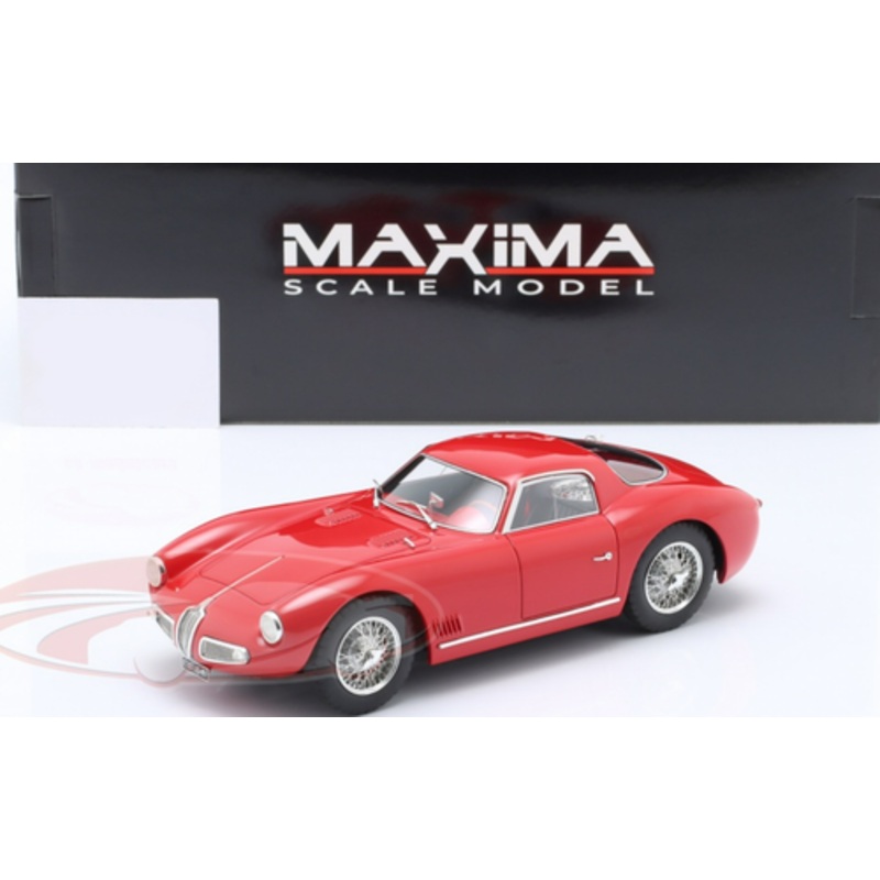 1/18 Maxima 1968 Alfa Romeo ATL Sport Coupe 2000 (Red with Chrome Wheels) Car Model
