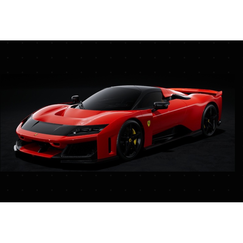 Bburago Signature Series 2024 Ferrari F80 Red (Rossa Corsa) w/ Black Wheels 1:18