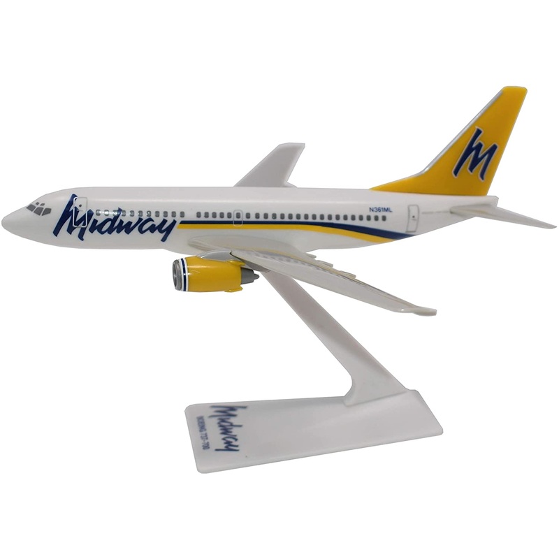 Boeing 737-700 (737) Midway Airlines 1/200 Scale Model by Flight Miniatures