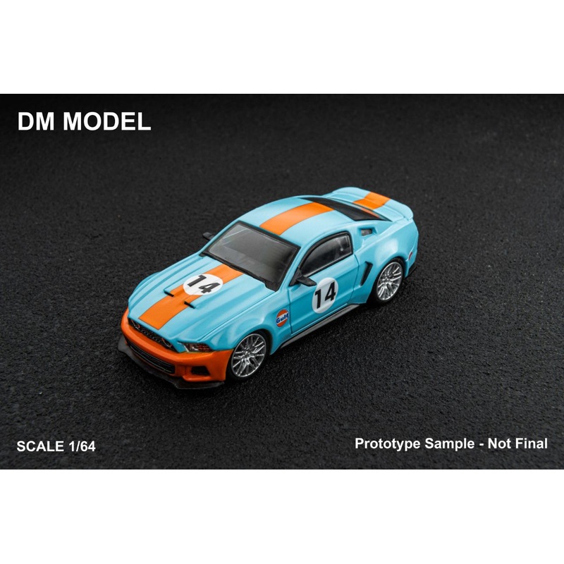 [Preorder] DM Model 1:64 Ford Mustang 2014 (2 Colors) Gulf Livery
