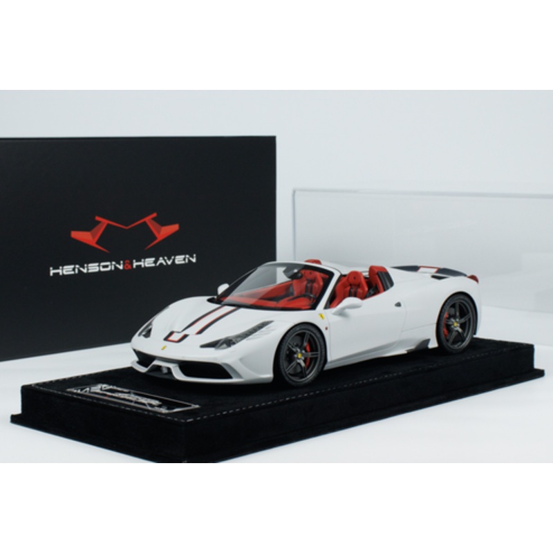 1/18 HH Model Ferrari 458 Speciale Aperta (Matte Storm Grey) Car Model Limited 30 Pieces