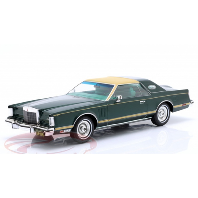 1/18 Modelcar Group 1978 Lincoln Continental Mark V (Dark Green Metallic) Car Model