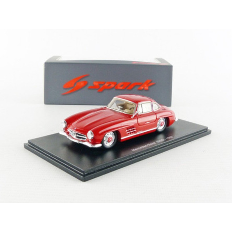 1/43 Spark 1956 Mercedes-Benz MB 300SL 300 SL (Red) Diecast Car Model