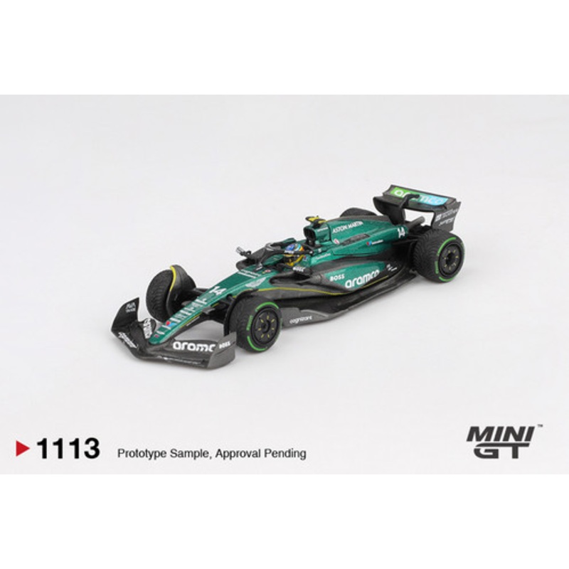 1/64 Mini GT 2024 Formula 1 Aston Martin AMR24 #14 Fernando Alonso 6th Place Canadian GP Diecast Car Model