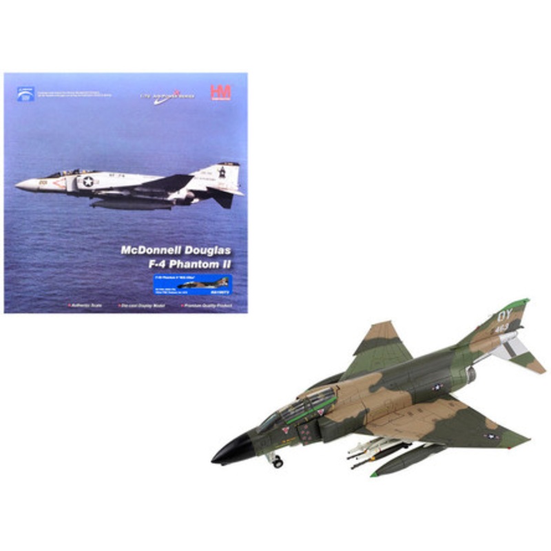 McDonnell Douglas F-4D Phantom II Fighter-Bomber Aircraft "66-7463 MiG Killer 665th TFS 432nd TRW Thailand" (1972) United States Air Force "Air Power Series" 1/72 Diecast Model by Hobby Master