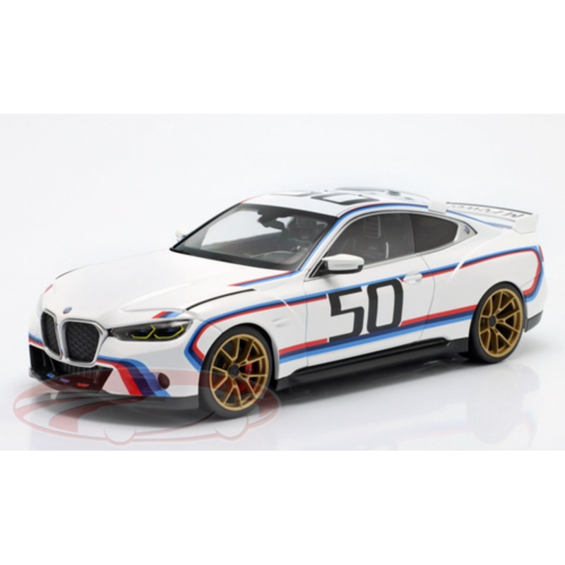 1/18 Dealer Edition 2022 BMW 3.0 CSL 50 Years Edition Diecast Car Model