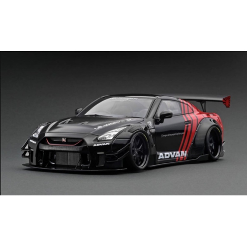 1/18 Ignition Model LB-WORKS Nissan GT-R R35 type 2 Black/Red Resin Car Model