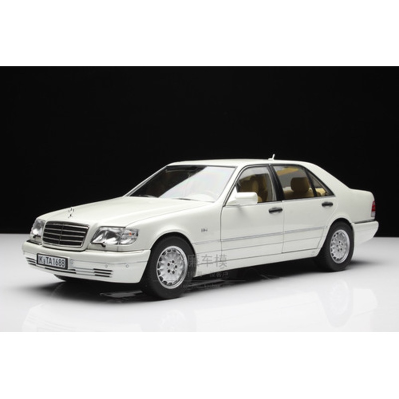 1/18 Norev 1997 Mercedes-Benz Mercedes S320 W140 S-Class S-Klasse (Metallic White) Diecast Car Model