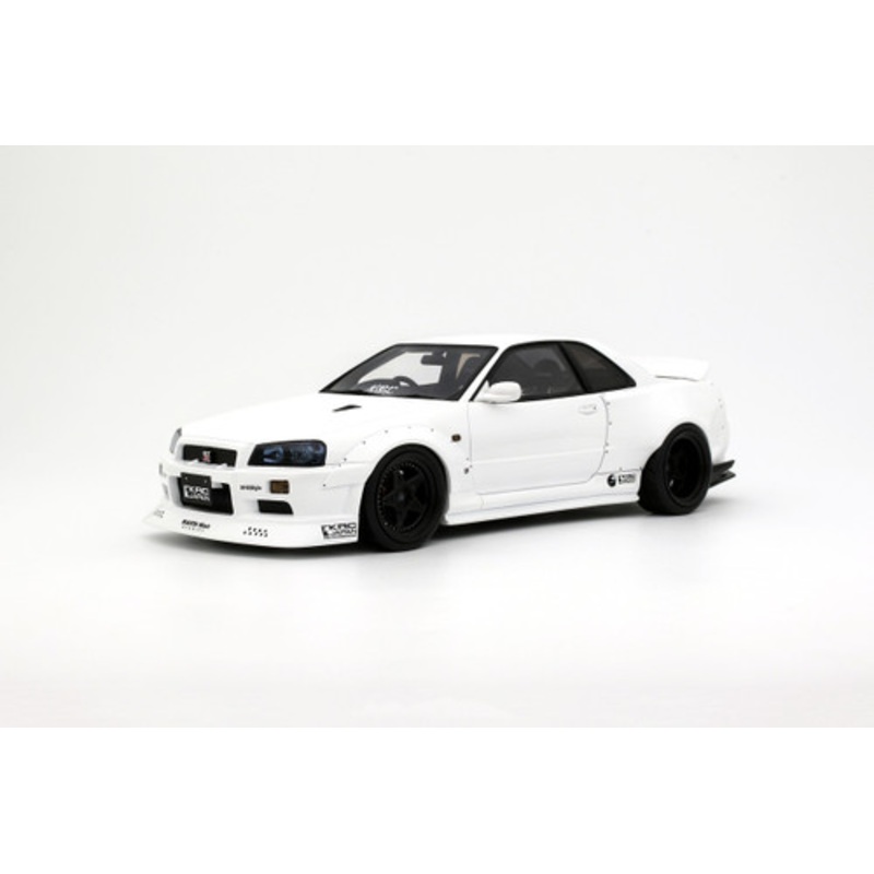 1/18 OTTO 2019 Nissan Skyline GT-R GTR R34 BNR34 By KRC (Pearl White) Car Model