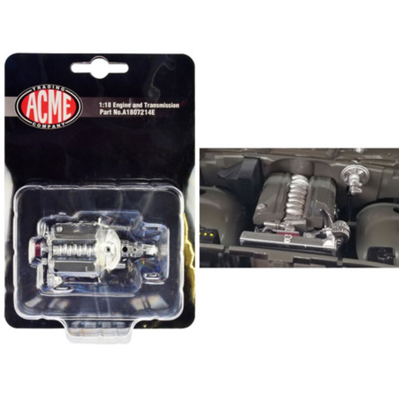 LS-10 Engine & Transmission Replica from "1969 Chevrolet C-10 LS-10 Custom Pickup Truck" 1/18 by ACME