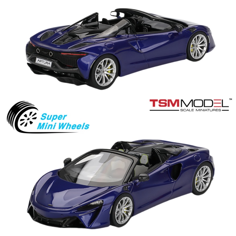 TSM-Model 1:43 McLaren Artura Spider Tanzanite Blue TSM430810