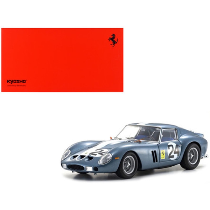 1/18 Kyosho 1962 Ferrari 250 GTO 1962 Sebring #24 (Blue) Diecast Car Model