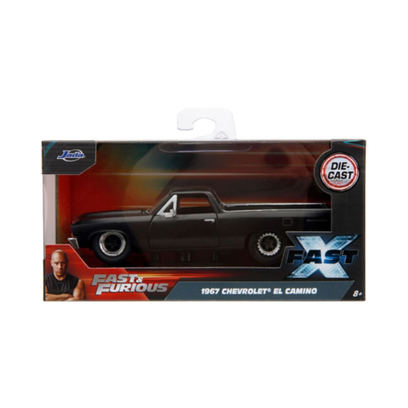 1/32 Jada 1967 Chevrolet El Camino (Matte Black) Fast & Furious: Fast X Diecast Car Model