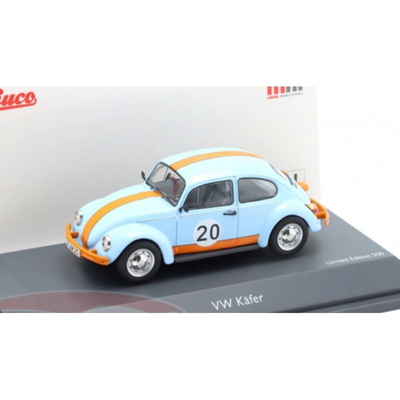 1/43 Schuco Volkswagen VW Beetle #20 Gulf Design (Blue & Yellow) Car Model