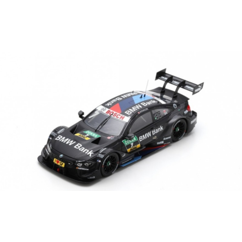 1/43 Spark 2018 BMW M4 DTM #7 B. Spengler Team RBM DTM Hockenheim BMW Team RBM Bruno Spengler Car Model