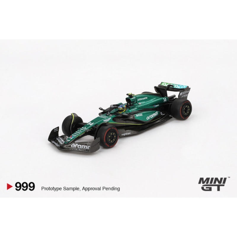 1/64 Mini GT 2024 Formula 1 Aston Martin AMR24 #14 Fernando Alonso 2024 F1 2024 Bahrain GP Diecast Car Model
