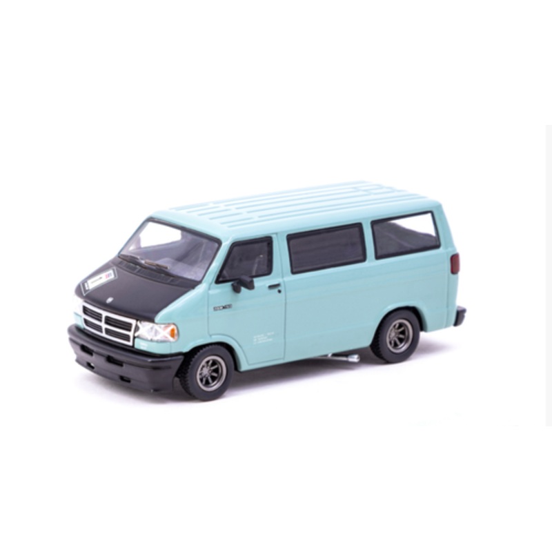 1/64 Tarmac Works Dodge Van Light Green Diecast Car Model