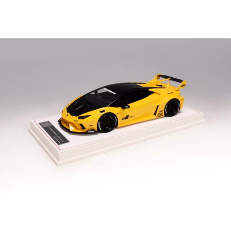 1/18 Ivy LB-Silhouette Works Lamborghini Huracan GT (Metallic Yellow with Carbon Hood) Resin Car Model Limited 66 Pieces