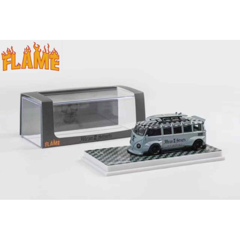 1/64 Flame Model Volkswagen VW T1 BusKombi Widebody Mean Street Car Model