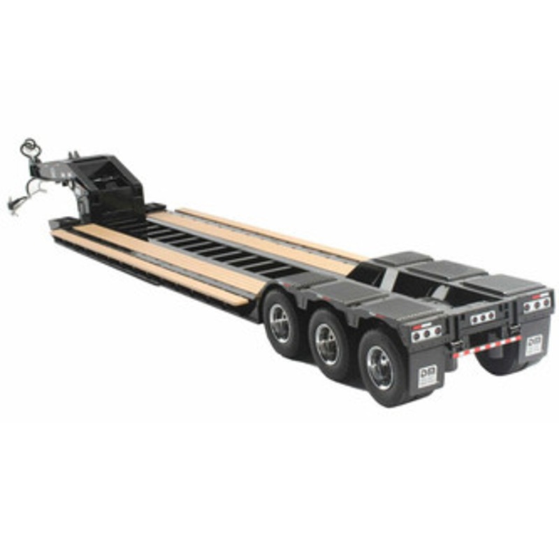 1/16 Diecast Masters Radio Control  XL 120 Low-Profile Hydraulic Detachable Gooseneck Trailer