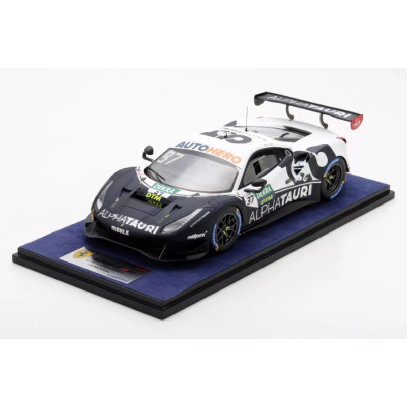 1/18 Looksmart 2022 Ferrari 488 GT3 Evo #37 DTM Portimao Red Bull AlphaTauri AF Corse Sbastien Loeb Car Model