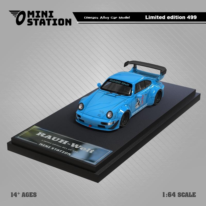[Preorder] Mini Station 1:64 Porsche RWB 996 Hideyoshi Blue Normal Version